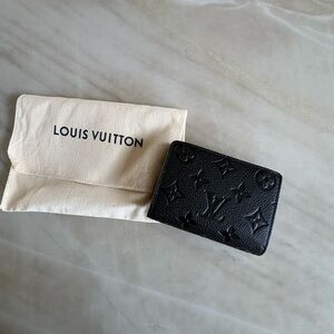 New Louis Vuitton Wallet in Black Monogram Empreinte Leather